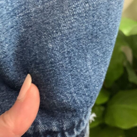 rag & bone Distressed Style Fringed Medium Wash Denim Skirt W1B2K273FRI Size 27 - Picture 11 of 17